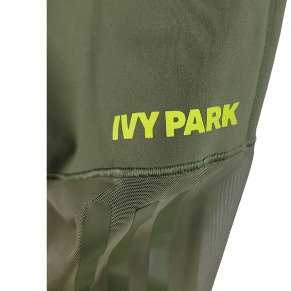 Peloton Adidas Ivy Park Collaboration Athletic Hiking Women's Green Leggings 10 - Picture 4 of 6